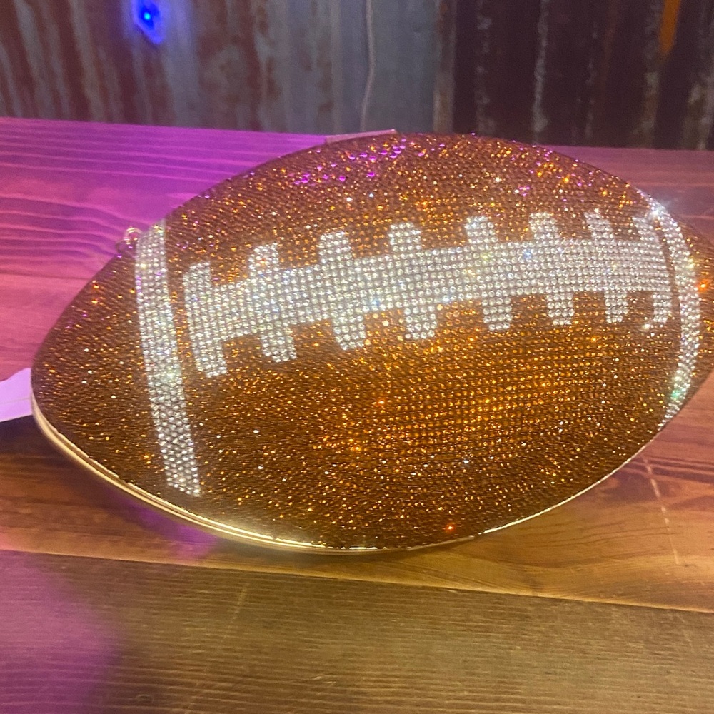 Sparkling Football Clutch